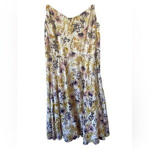 Old Navy Floral Maxi Dress in Purple and Yellow